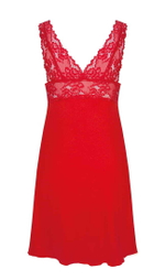 Соблазнительная сорочка Bona с кружевным лифом (Размер: XXL) (Цвет: красный)
