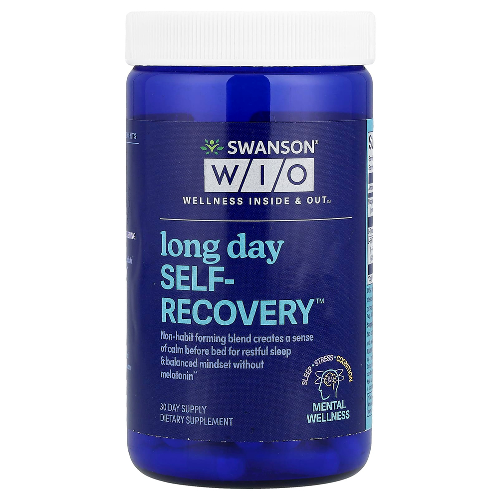 Swanson WIO, Long Day Self-Recovery ™, 60 капсул