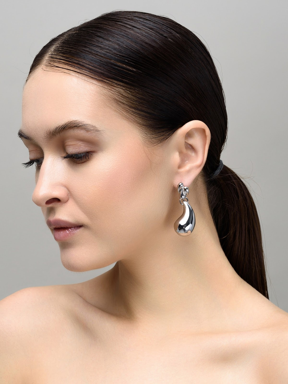 Серьги "Bomb Drops" Silver