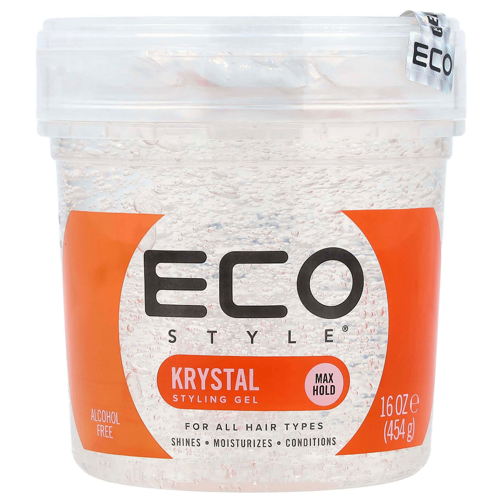 Eco Style, гель для укладки волос, для всех типов волос, Krystal, 454 г (16 унций)