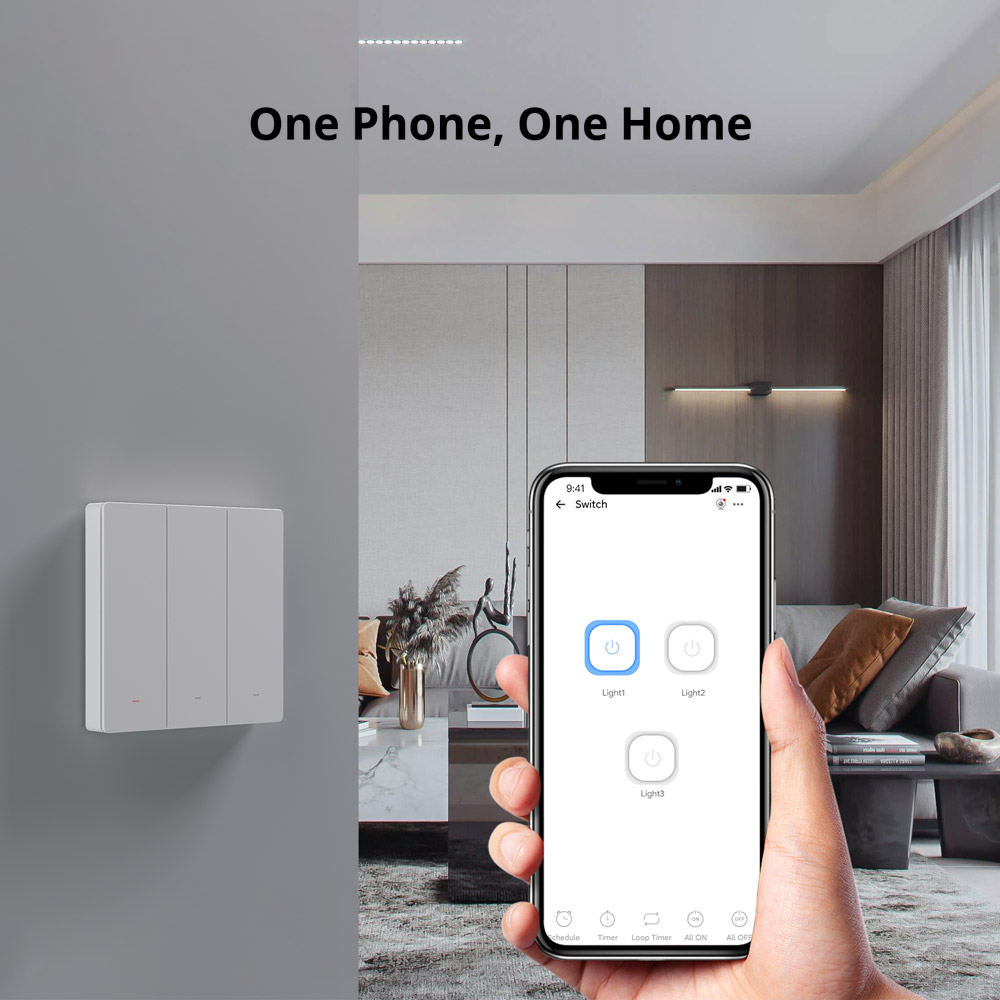 Выключатель механический WIFI Sonoff M5-2C-86M