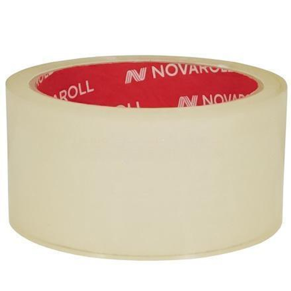 Лента клейкая (38 мкм) 48 мм х 50 м прозрачная "NOVAROLL 202" арт.0120-224Х (6/72 шт.)