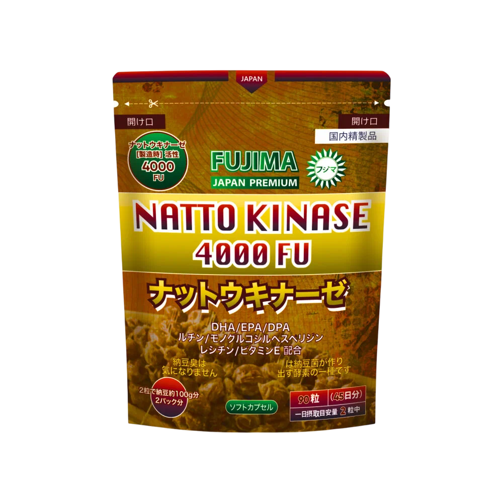 Fujima Nattokinase Наттокиназа 4000 fu + dha/epa/dpa (45 дней) , 90 caps