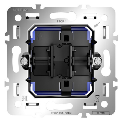 Механизм выключателя одноклавишного 10А, S70