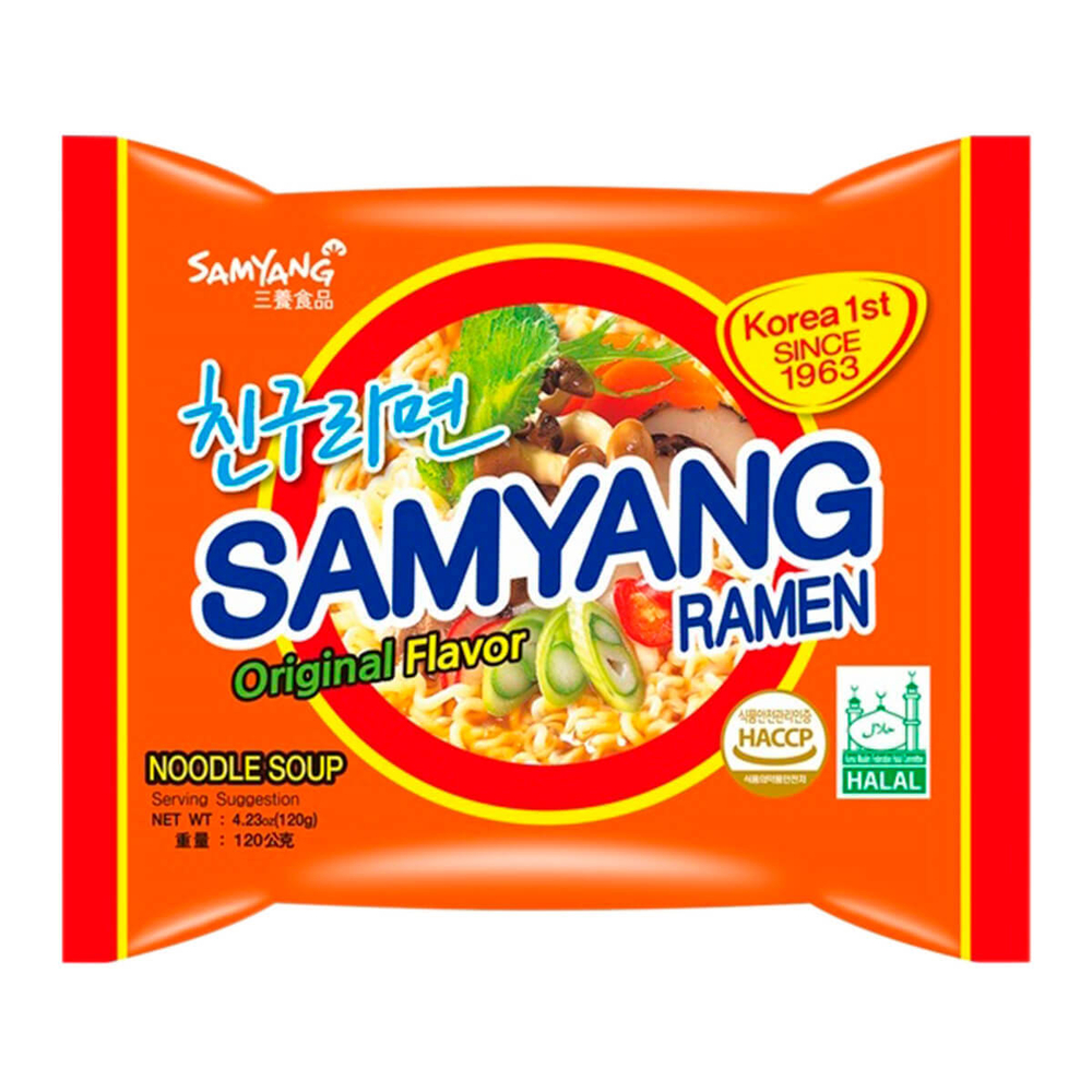 Суп-лапша с говядиной SamYang Ramen Original, 153 г.