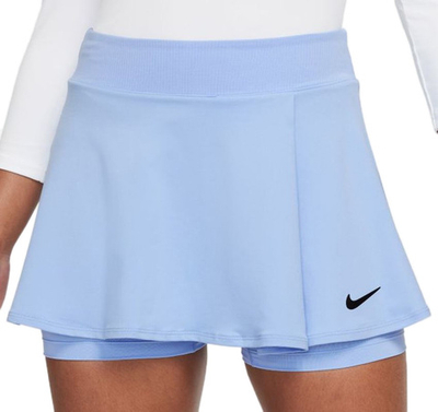 Теннисная юбка Nike Court Dri-Fit Victory Flouncy Skirt Plus Line - aluminum/black