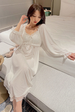 [m]Сорочка(винтаж) длинный рукав 101#