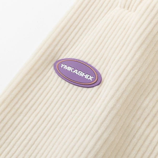 Брюки велюровые Stripe track белые - фото 10