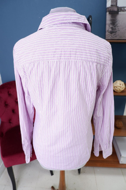 Рубашка H&M в фиолетовую полоску 50 размер