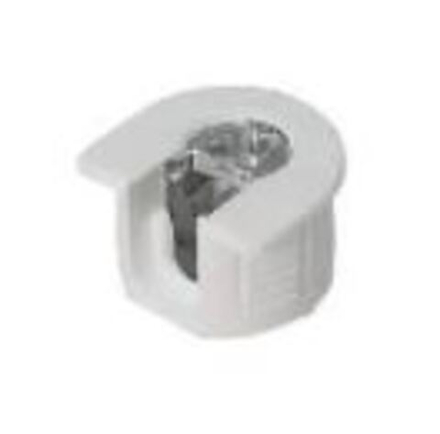 Эксцентриковая стяжка быстромонт. Белая.  Пластиковый корпус (250)