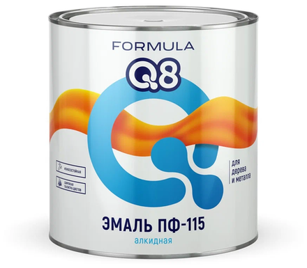 Эмаль ПФ-115 Formula Q8 черный (2,7кг.)