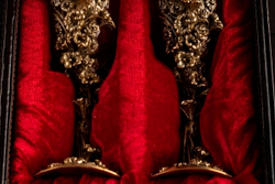 Набор бокалов для шампанского "Цветок" 2 шт. в подарочном футляре