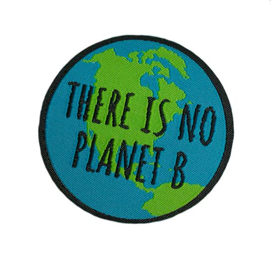 Термонаклейка на рюкзак и на одежду. There is no planet B