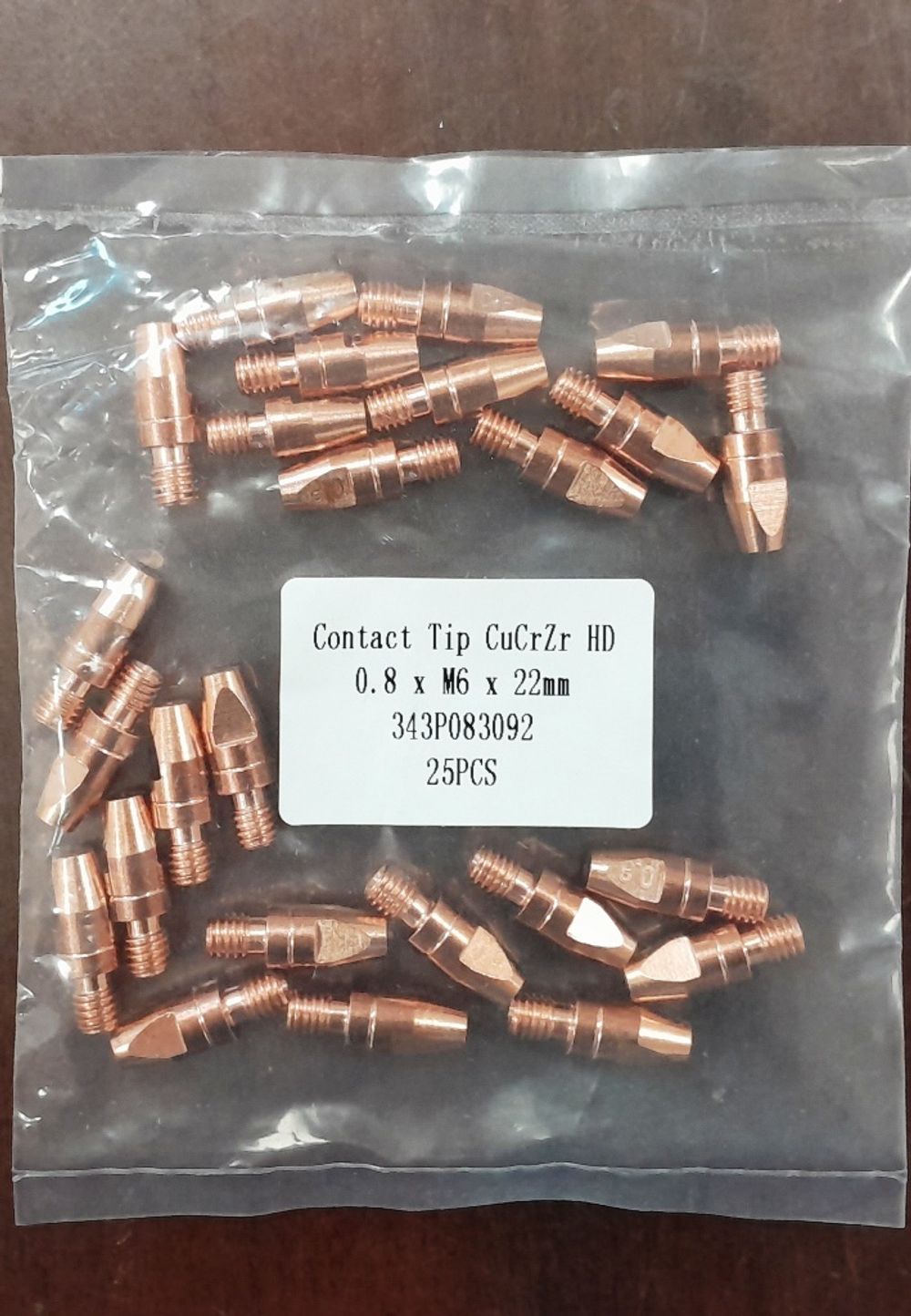343P083092 Наконечник сварочный CuCrZr HD 0,8/M6x22 TBI