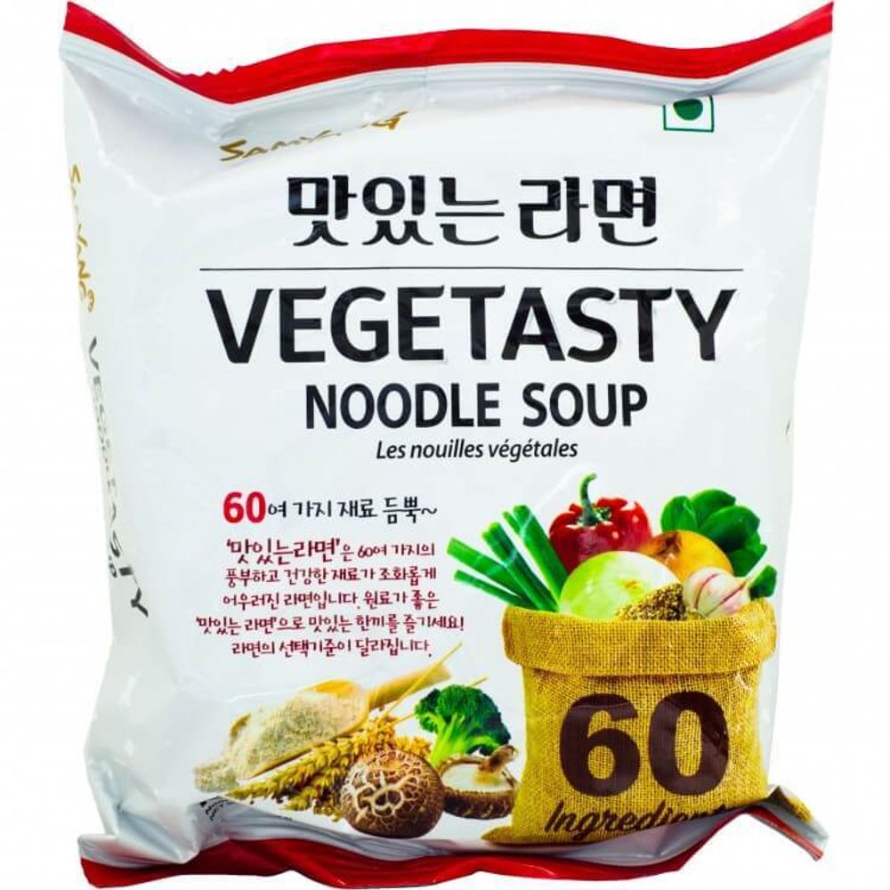 Лапша быстрого приготовления Samyang Vegetasty Noodle Soup, 115 г