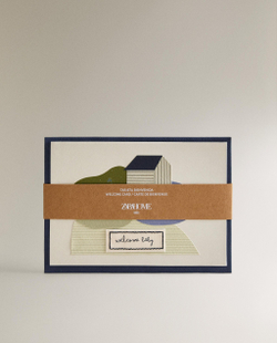 Открытка Zara Home, голубой, 7620/728