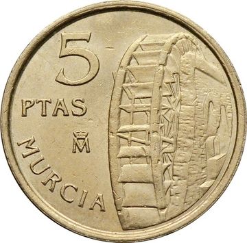 5 песет 1999 Испания «Мурсия»