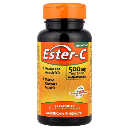 American Health, Ester-C® с цитрусовыми биофлавоноидами, 60 капсул