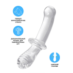 Прозрачный двусторонний стеклянный фаллоимитатор 19,5см Satisfyer Double Crystal 4045665