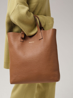 Кожаная сумка шоппер Deboro 30954 орех