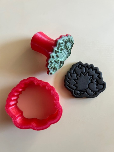 Штамп с вырубкой "Ёжик"