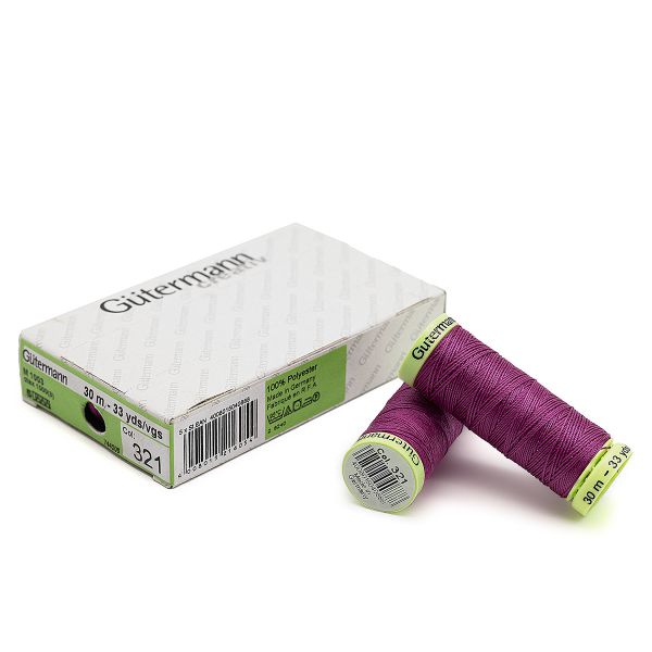 Нитки отделочные Gutermann Top Stitch 30 (30 метров), 5 кат. | 321 малабарская слива