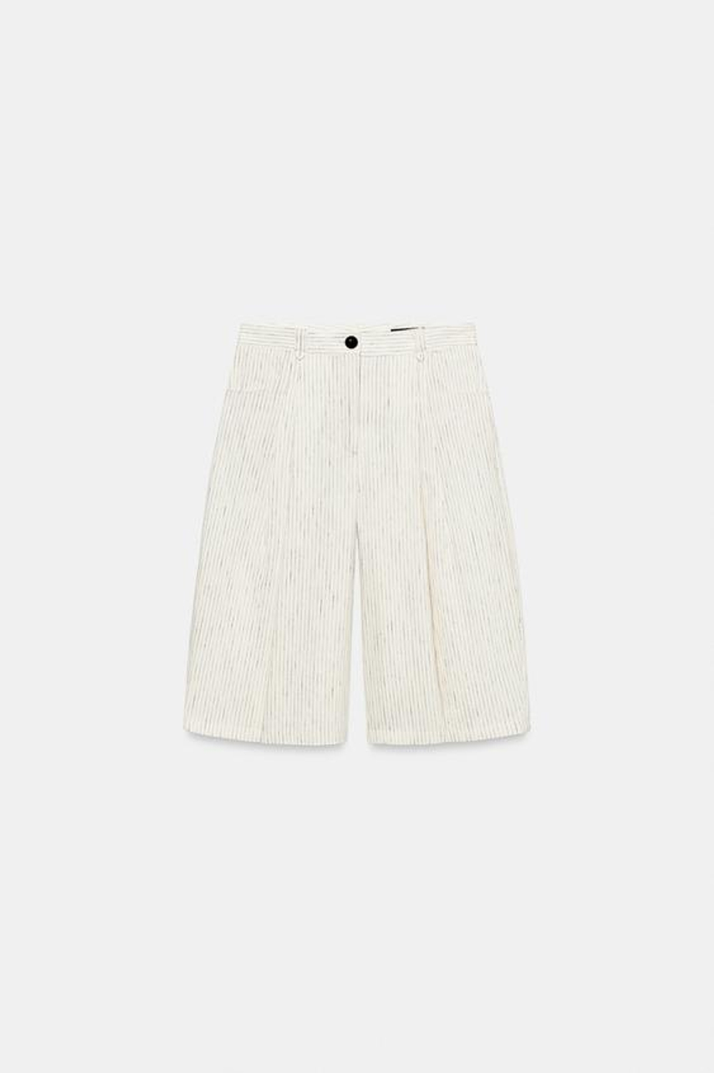ZARA ШОРТЫ В ПОЛОСКУ С ЗАЩИПАМИ — ZW COLLECTION, ПОЛОСКИ