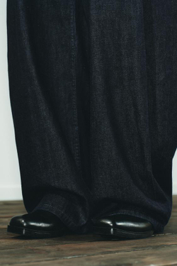 ZARA БРЮКИ BALLOON С ЗАЩИПАМИ, ТЕМНЫЙ ИНДИГО