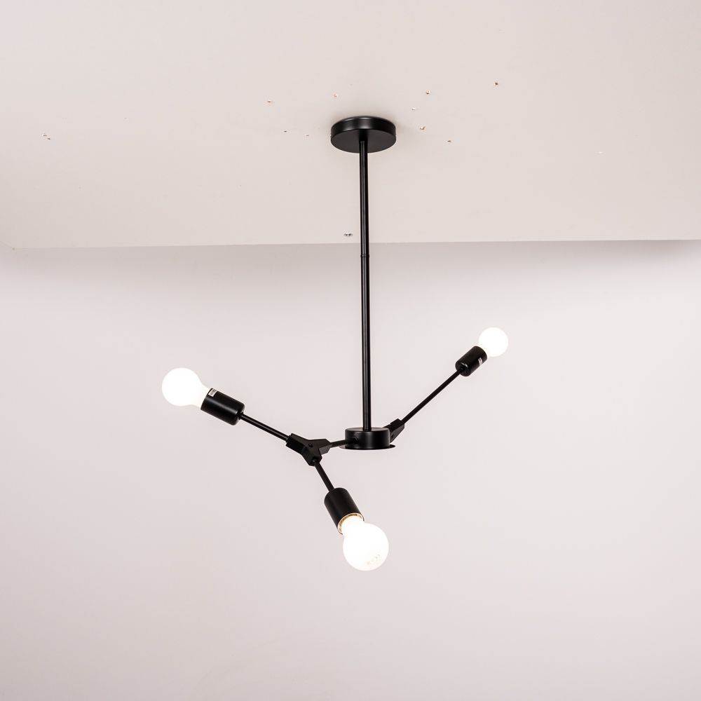 Люстра На Штанге Late D55 Black By Imperiumloft