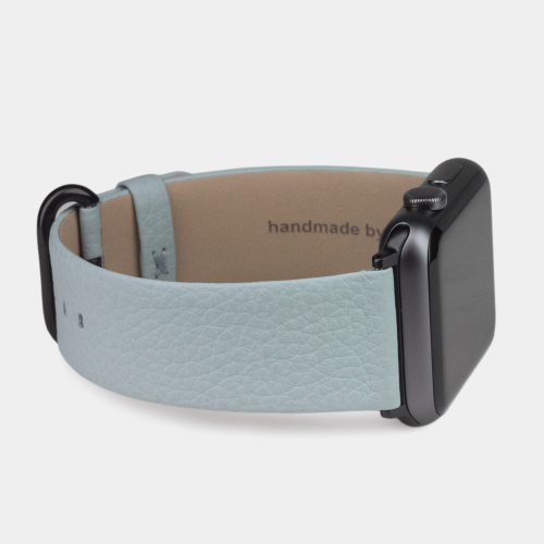 Ремешок для Apple Watch 44/45/46 mm из кожи теленка, голубого цвета