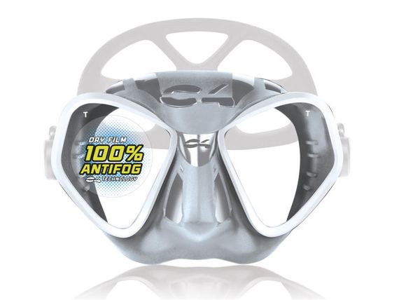 Маска C4 Carbon Condor Antifog серебристый/белый