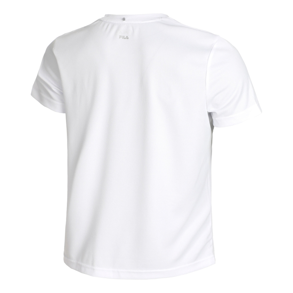 Мужское теннисное поло Fila Logo Men - White, Dark Blue