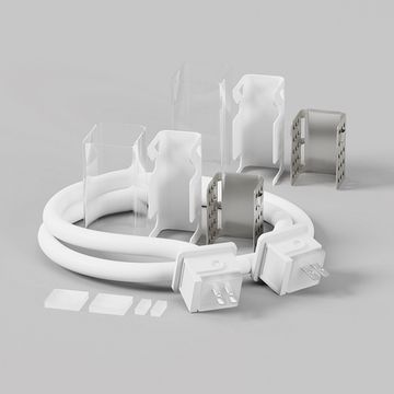 Двусторонний коннектор питания с проводом (30 см) для гибкого неона 17x12 мм 432013 белый Maytoni