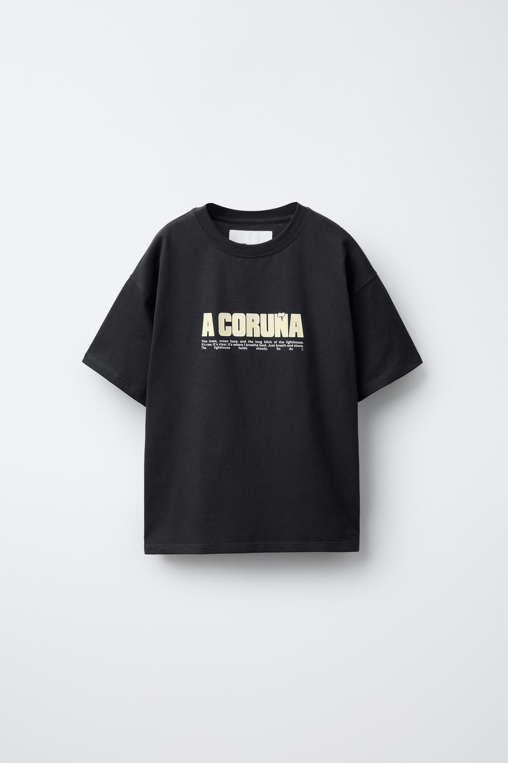 ZARA ФУТБОЛКА "CORUÑA CITY", АНТРАЦИТОВО-СЕРЫЙ