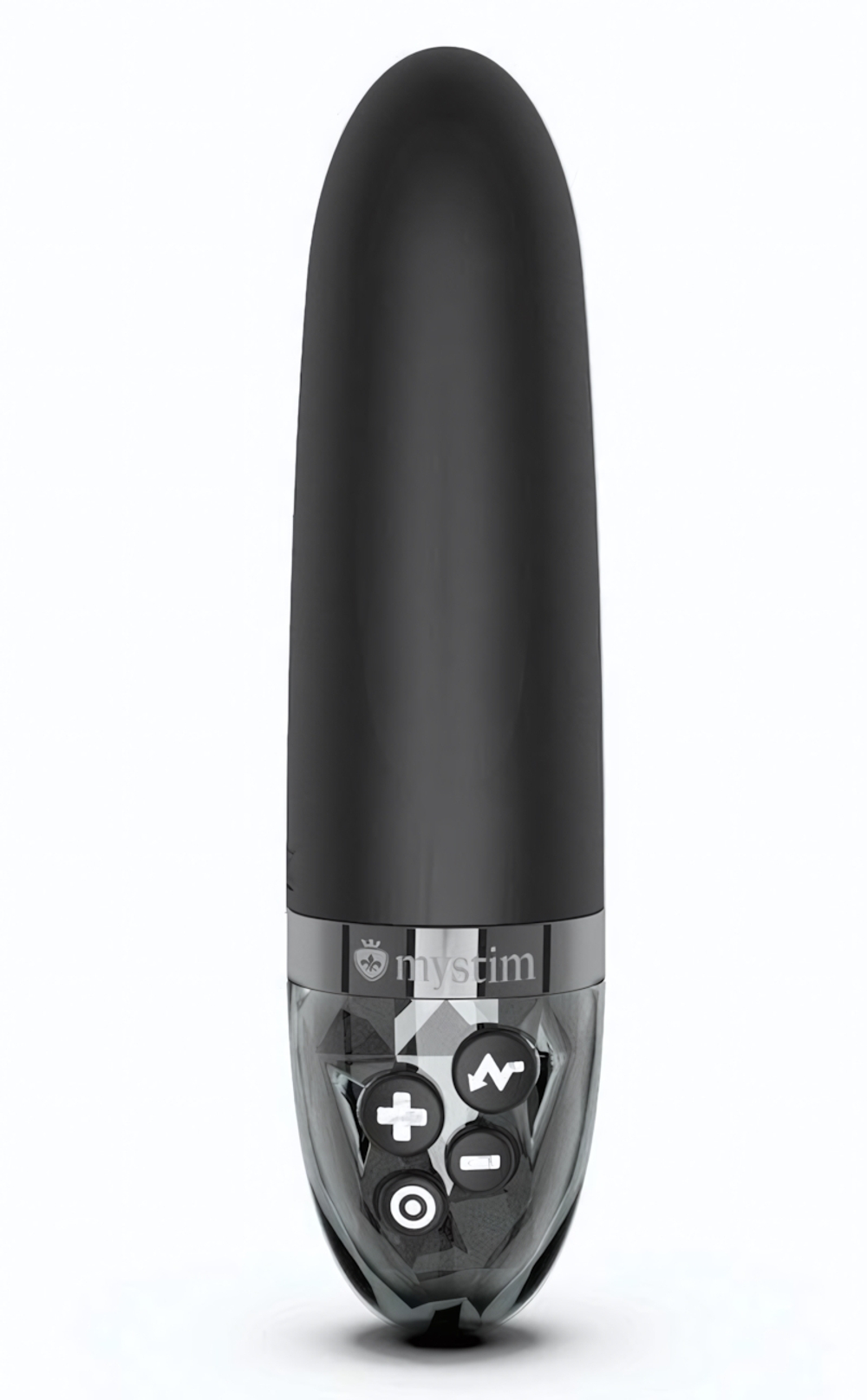 Черный вибратор с электростимуляцией Sleak Freak - 14 см. (Цвет: черный)