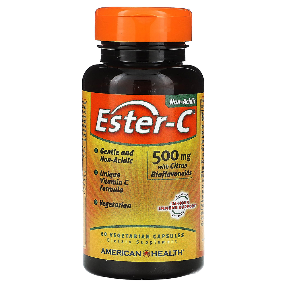 American Health, Ester-C, 60 вегетарианских капсул