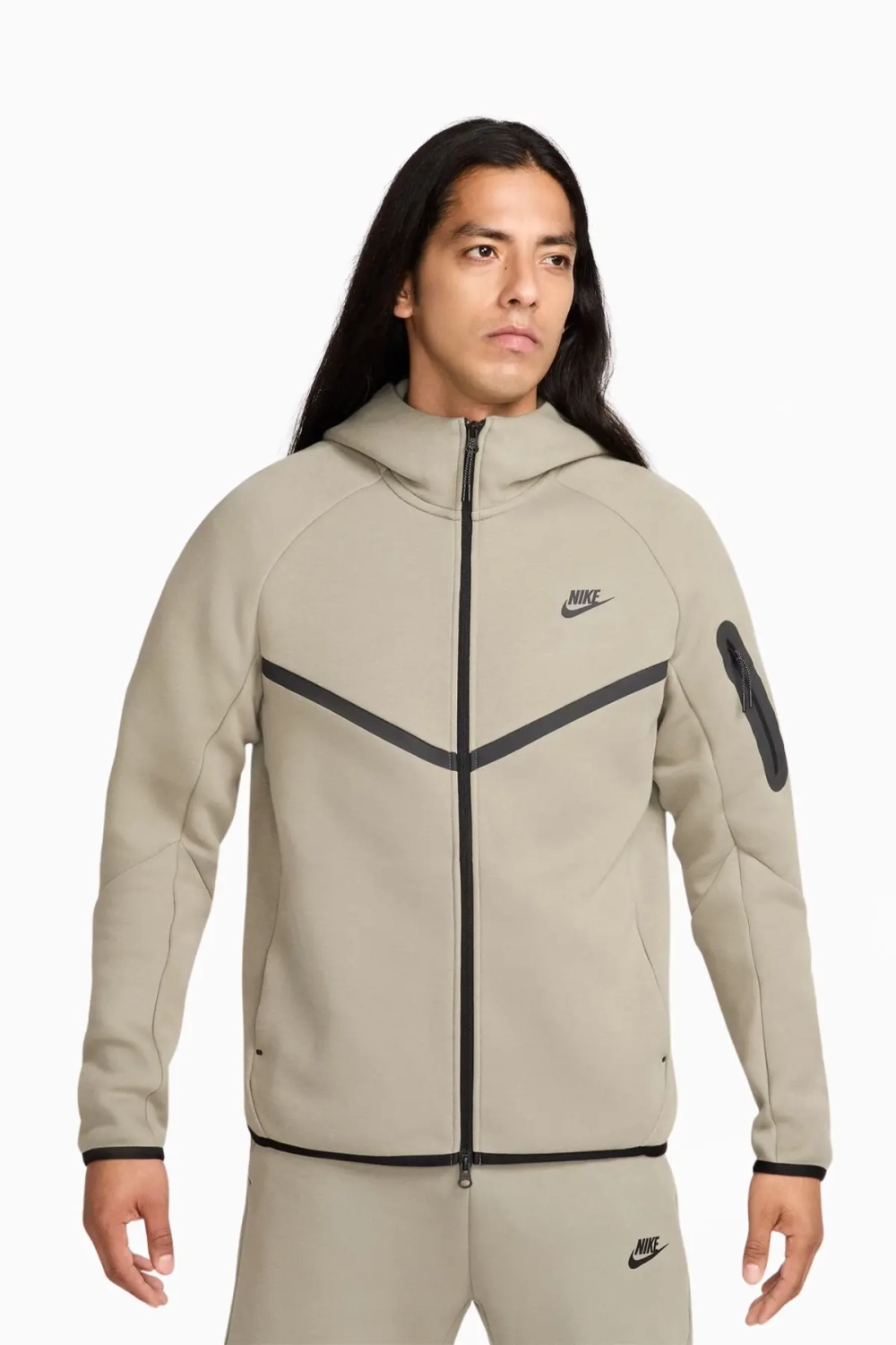 Кофта Nike Sportswear Tech Fleece Windrunner - бежевый