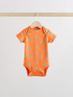 Боди с коротким рукавом для малышей Next E19-890, 5 шт., Зеленый, Голубой, Бежевый, Оранжевый