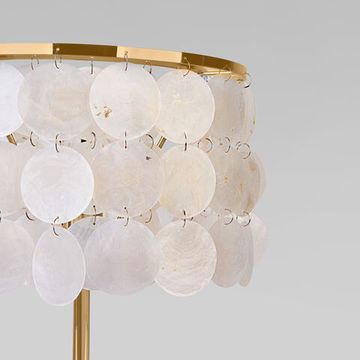 Настольный светильник с перламутром 1*Е27 208101 латунь/перламутр Sandra Eurosvet