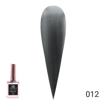 Твёрдый гель (Hard Gel) 15 мл Global Fashion, 12 (чёрный)