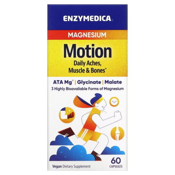 Enzymedica Magnesium Motion 60-120 капсул, Магний Малат и Глицинат