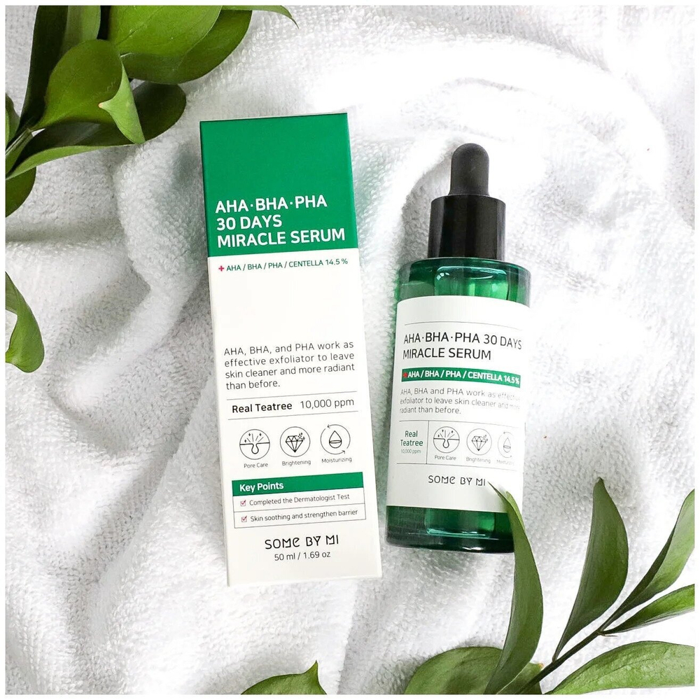 Кислотная сыворотка для проблемной кожи SOME BY MI AHA-BHA-PHA 30 Days Miracle Serum 50 мл.