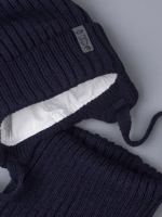 Шапка для мальчика со снудом осенняя