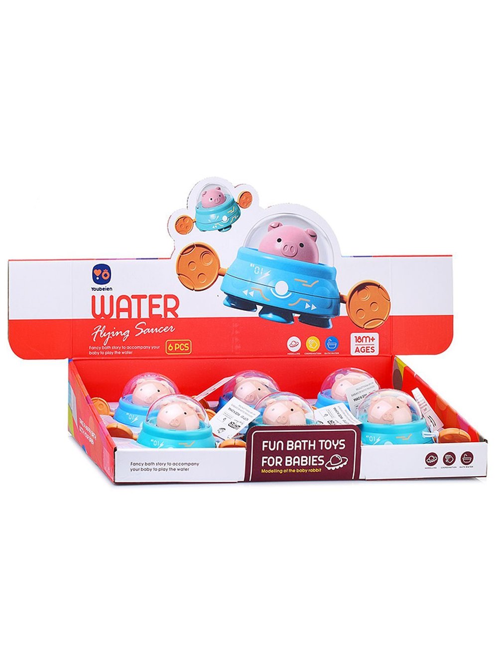 Заводная игрушка Поросенок в подводной лодке (RT1301)