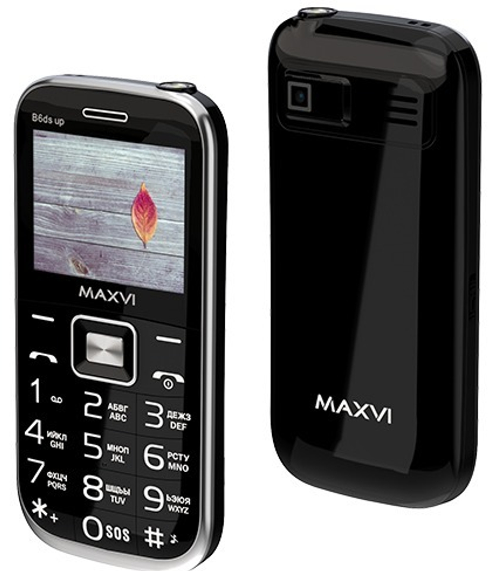 Сотовый телефон Maxvi B6ds up Black