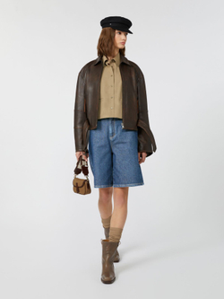Куртка кожаная женская WEEKEND MAX MARA EGIZIO