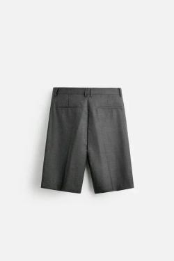 ZARA X HARRY LAMBERT ШОРТЫ -БЕРМУДЫ, СЕРЫЙ