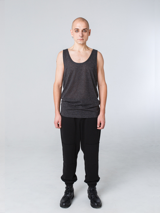 Майка унисекс "Серость". Серый меланж