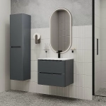 Тумба с раковиной Iddis Edifice 60 EDI60D0i95K темно-серая