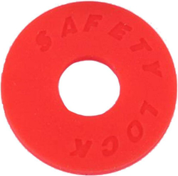 Противососказывающее кольцо гитарного ремня красное (2 шт)